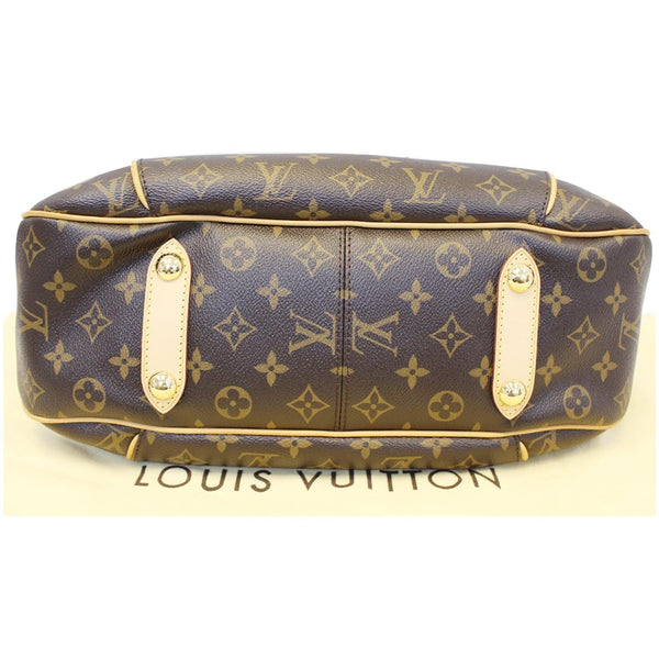 LOUIS VUITTON Galliera PM Monogram Canvas Shoulder Handbag Brown