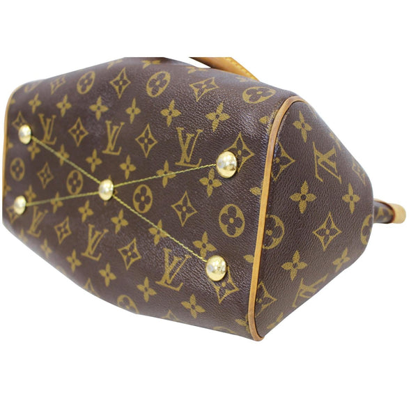 LOUIS VUITTON Tivoli PM Monogram Canvas Shoulder Handbag Brown