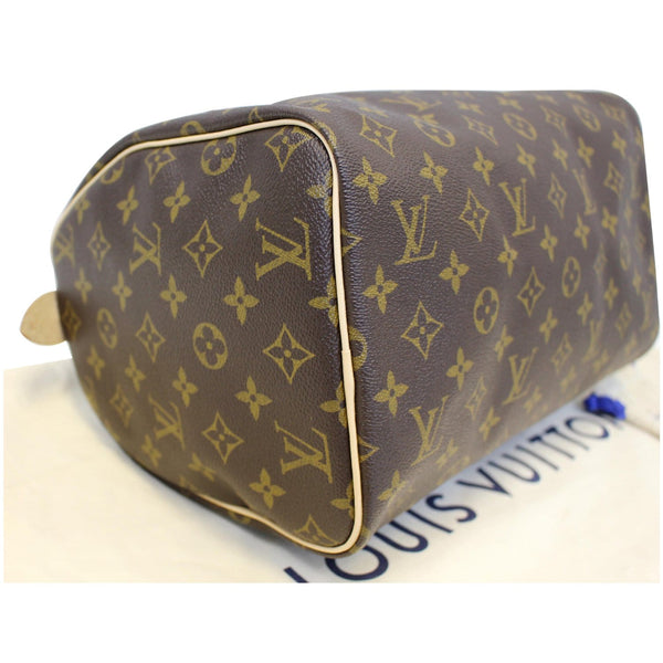 LOUIS VUITTON Speedy 30 Monogram Canvas Satchel Handbag Brown-US