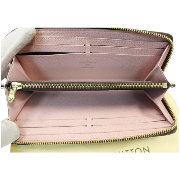 LOUIS VUITTON Clemence Monogram Canvas Wallet Brown