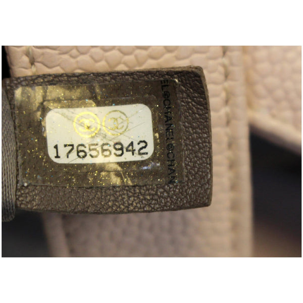 CHANEL Grand Shopping Caviar Leather Tote Shoulder Bag Blush Pink