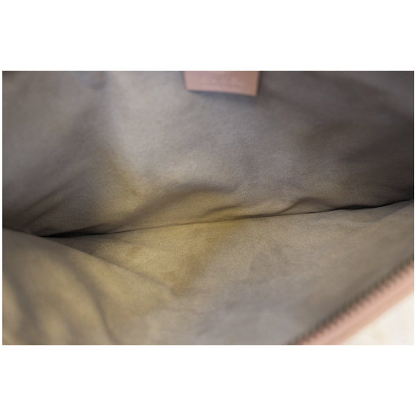 GUCCI GG Marmont Quilted Leather Zip Pouch Bag Pink