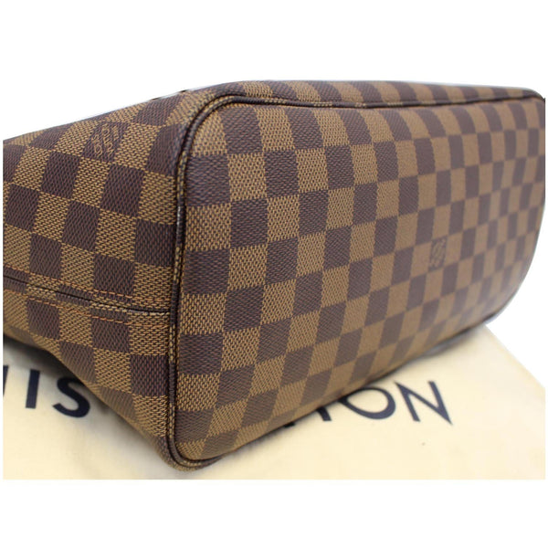 LOUIS VUITTON Neverfull MM Damier Ebene Tote Shoulder Bag Brown
