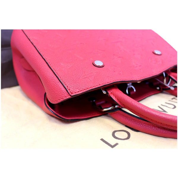 LOUIS VUITTON Montaigne BB Empreinte Leather Shoulder Bag Cherry-US