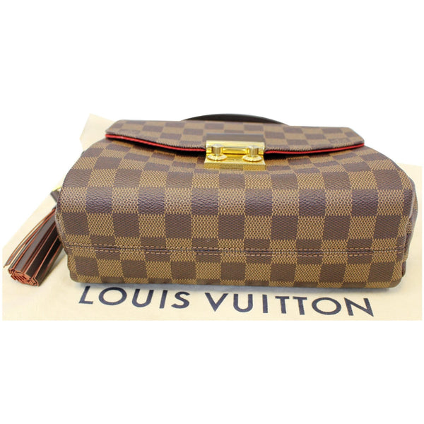 LOUIS VUITTON Croisette Damier Ebene Shoulder Crossbody Bag Brown