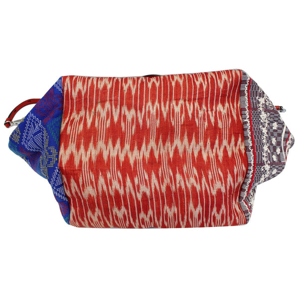 CHRISTIAN LOUBOUTIN Caba World Motif Embroidered Tote Bag Multicolor