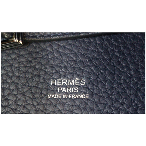 HERMES Picotin Lock 22 MM Taurillon Clemence Leather Tote Bag Blue