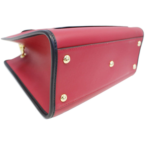 Fendi Runway Leather Tote Bag Red - back view