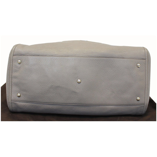 GUCCI Soho Pebbled Leather Large Tote Shoulder Bag Taupe-US