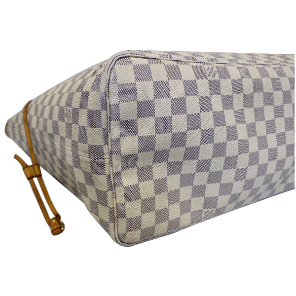 LOUIS VUITTON Neverfull GM Damier Azur Tote Shoulder Bag White-US