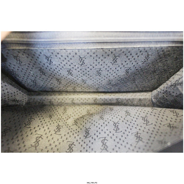 YVES SAINT LAURENT Black Crocodile Leather Clutch Bag-US