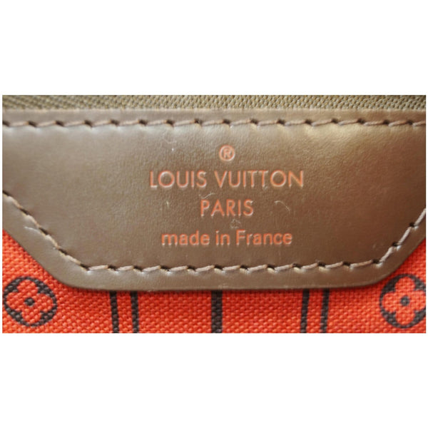 Louis Vuitton Neverfull MM Damier Ebene Tote Bag logo preview