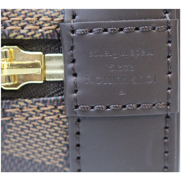 LOUIS VUITTON Alma BB Damier Ebene Satchel Bag Brown