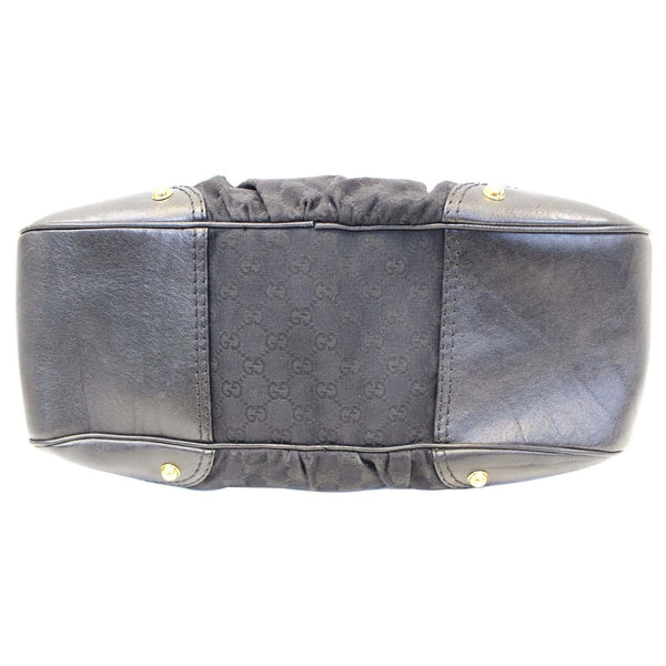 Gucci Monogram Jockey Boston Bag - Preloved Gucci Bags - bottom back view