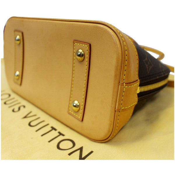 Louis Vuitton Alma BB Monogram Satchel Crossbody Bag - corner