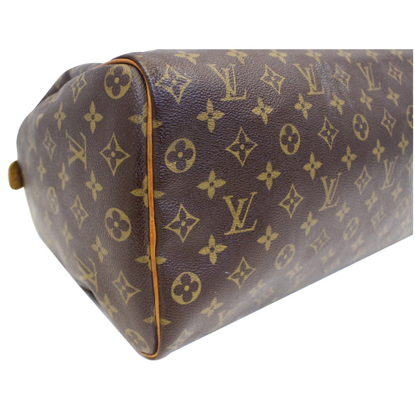 LOUIS VUITTON Speedy 35 Monogram Canvas Satchel Handbag Brown-US