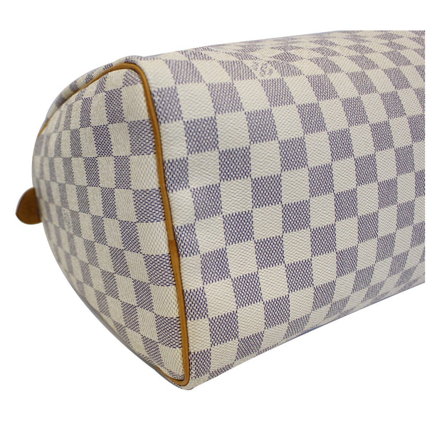 LOUIS VUITTON Speedy 30 Damier Azur Satchel Handbag White
