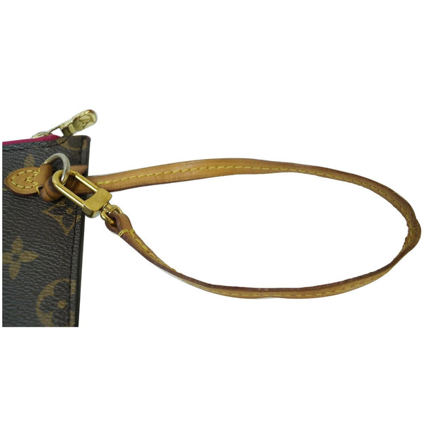 lv Wristlet Neverfull MM Monogram Canvas leather strap