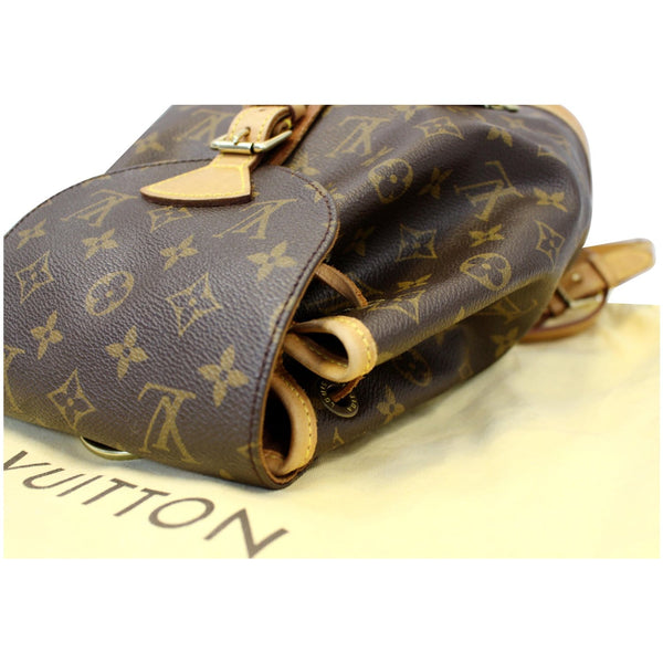 LOUIS VUITTON Montsouris MM Monogram Canvas Backpack Bag Brown