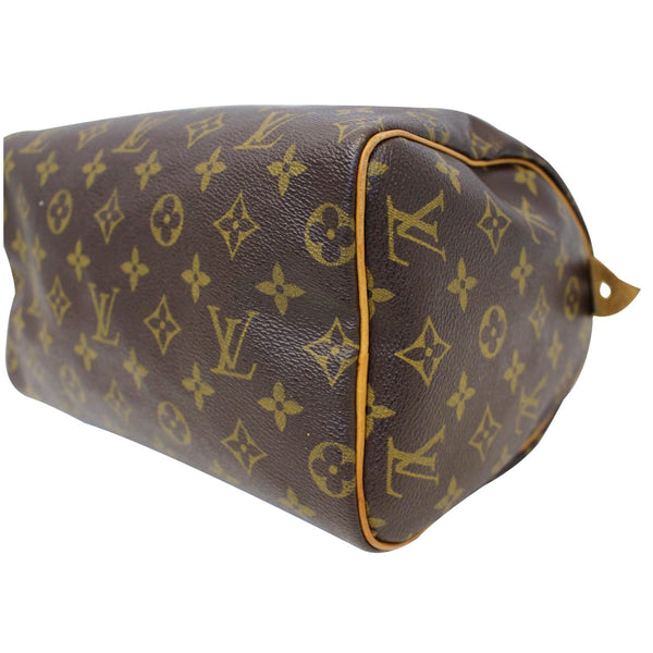 LOUIS VUITTON Speedy 25 Monogram Canvas Satchel Bag Brown-US