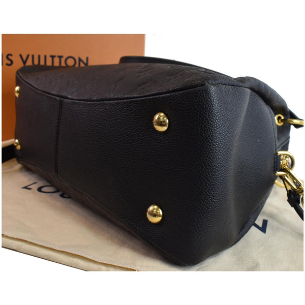 LOUIS VUITTON Ponthieu MM Monogram Empreinte Leather Shoulder Bag Black