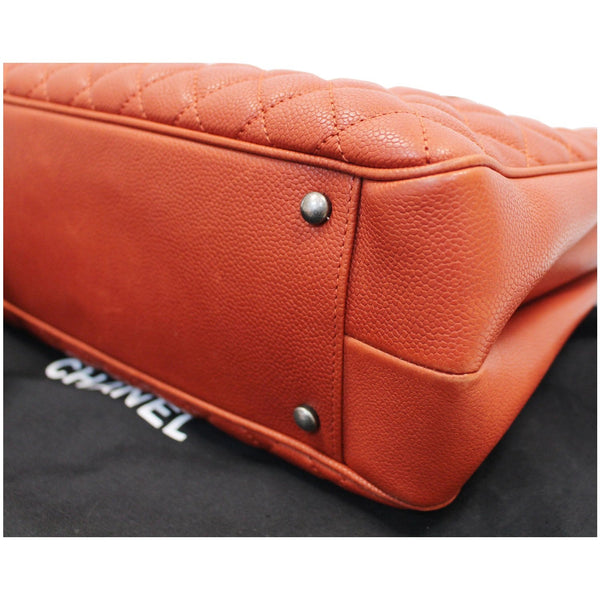 CHANEL Medium Rock In Rome Quilted Caviar Shoulder Tote Bag Red