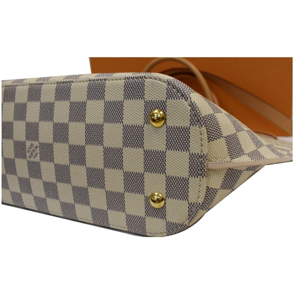LOUIS VUITTON Girolata Damier Azur Shoulder Bag White