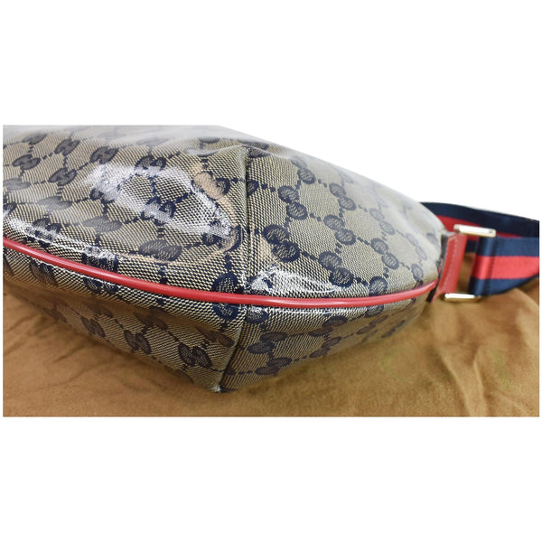 GUCCI GG Canvas Web Messenger Bag Red/Navy 181092