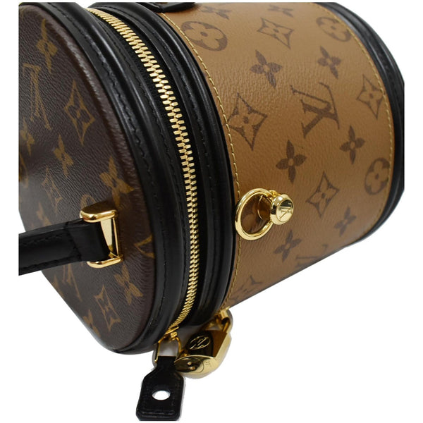 LOUIS VUITTON Cannes Reverse Monogram Canvas Satchel Bag Brown