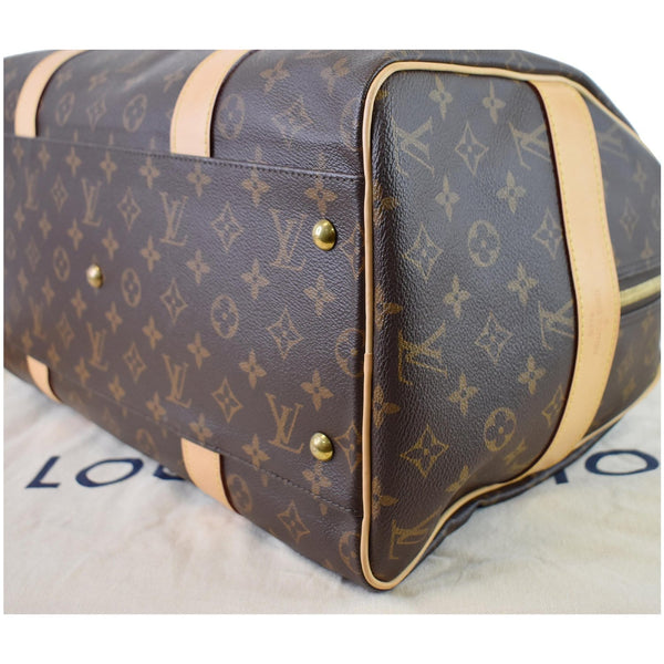 LOUIS VUITTON Carryall Monogram Canvas Satchel Bag Brown