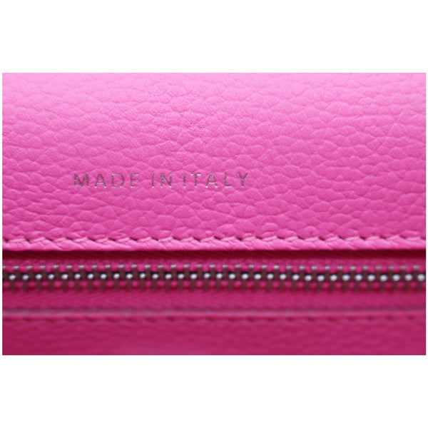 MCM Patricia Studded Leather Satchel Bag Pink