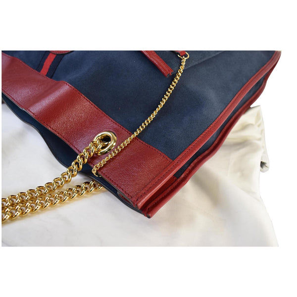 Gucci Rajah Large Suede Leather Tote Shoulder Bag - top right