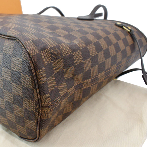 LOUIS VUITTON Neverfull MM Damier Ebene Tote Bag Brown - Hot Deals