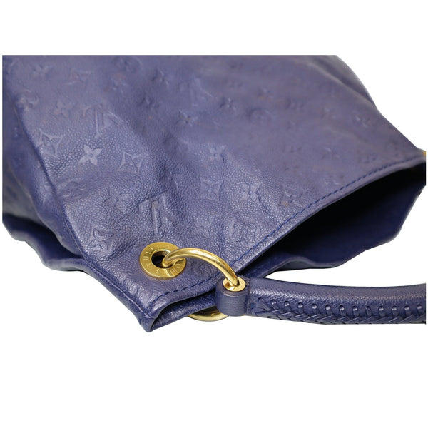 LOUIS VUITTON Artsy MM Empreinte Leather Shoulder Bag Blue