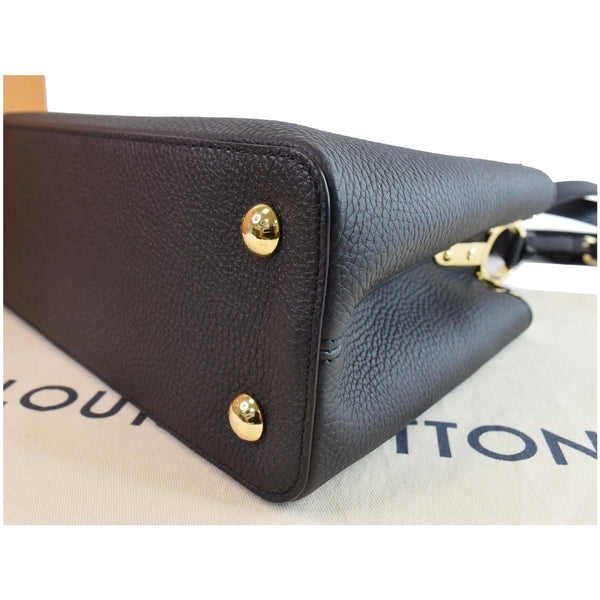 LOUIS VUITTON Capucines MM Crown Flowers Taurillon Shoulder Bag Black