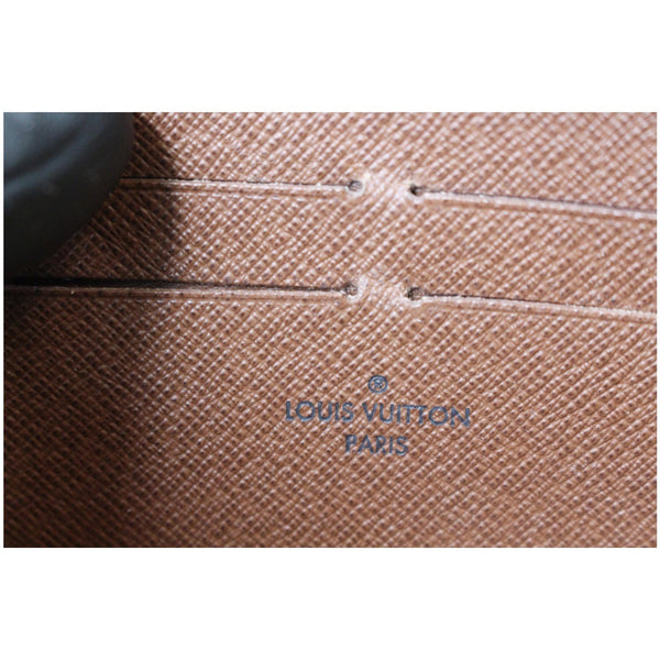 Louis Vuitton Zippy Monogram Canvas Long Wallet Brown logo view