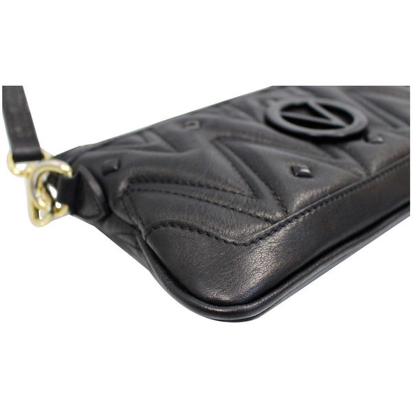 VALENTINO By Mario Valentino Abigail Sauvage Rockstud Crossbody Bag Black