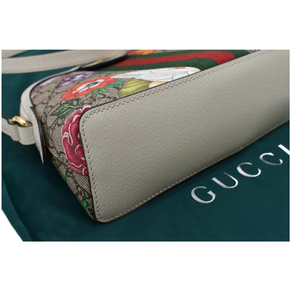 GUCCI Ophidia Flora Small Supreme Canvas Shoulder Bag Beige 499621