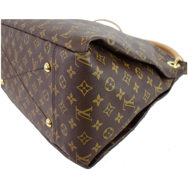 LOUIS VUITTON Artsy MM Monogram Canvas Shoulder Bag Brown