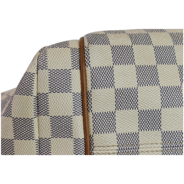 Louis Vuitton Totally MM Damier Azur Shoulder Bag White - blue checks