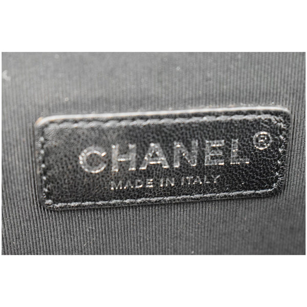 CHANEL Large Boy Flap Calfskin Quilted Leather Shoulder Bag Black