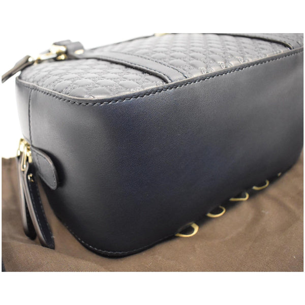 GUCCI Microguccissima Small Leather Crossbody Bag Blue 510289