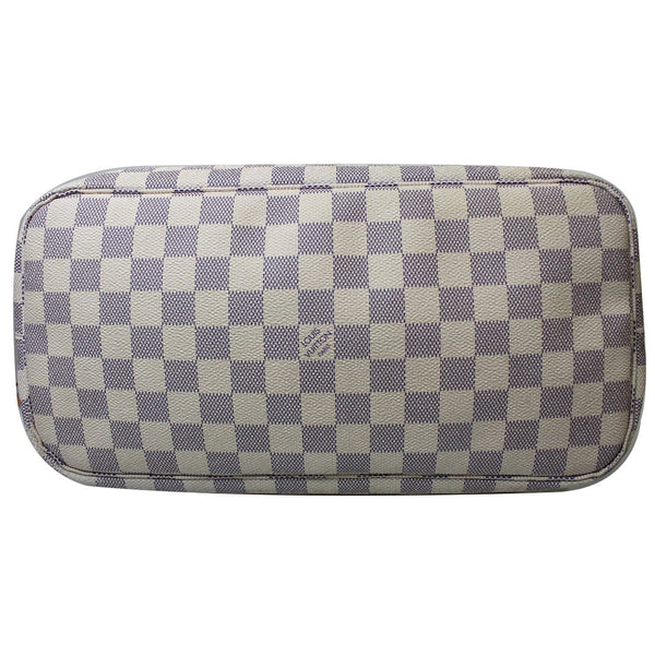 check base LV Neverfull MM Damier Azur Tote