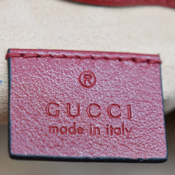 GUCCI GG Torchon Marmont Mini Top Handle Crossbody Bag 583571 Black/Cerise - Hot Deals