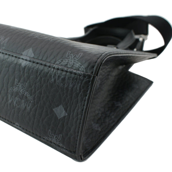 MCM Klassik Monogram Print Leather Tote Bag Black