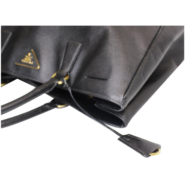 PRADA Galleria Large Saffiano Leather Tote Bag Black
