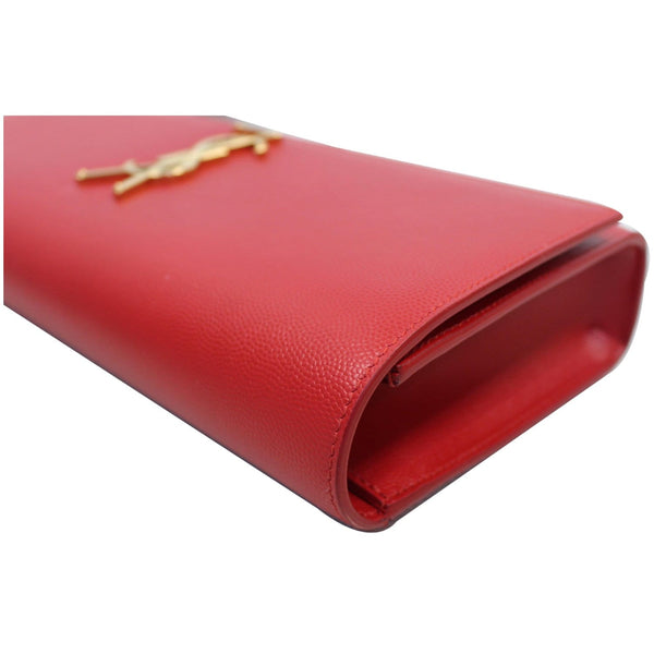 YVES SAINT LAURENT Cassandre Grain De Poudre Clutch Red