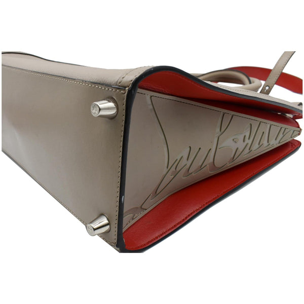 CHRISTIAN LOUBOUTIN Paloma S Medium Leather Tote Bag Gray