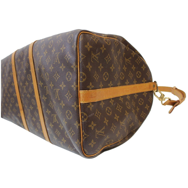 Louis Vuitton Keepall 60 Bandouliere Travel Bag strip corner