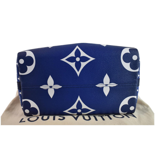 LOUIS VUITTON Escale Speedy 30 Bandouliere Monogram Canvas Shoulder Bag Blue